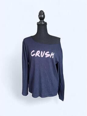 Vintage Y2K Victoria’s Secret CRUSH off shoulder lounge top Size Large 💙
